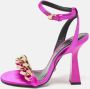 Versace Pre-owned Satin sandals Pink Dames - Thumbnail 2