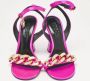 Versace Pre-owned Satin sandals Pink Dames - Thumbnail 3