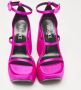 Versace Pre-owned Satin sandals Pink Dames - Thumbnail 3