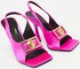 Versace Pre-owned Satin sandals Pink Dames - Thumbnail 2