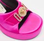 Versace Pre-owned Satin sandals Purple Dames - Thumbnail 7