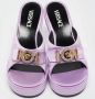 Versace Pre-owned Satin sandals Purple Dames - Thumbnail 2