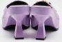 Versace Pre-owned Satin sandals Purple Dames - Thumbnail 4