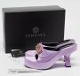 Versace Pre-owned Satin sandals Purple Dames - Thumbnail 8