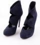 Versace Pre-owned Suede heels Blue Dames - Thumbnail 3