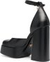 Versace Zwarte pumps van kalfsleer met Medusa-details Zwart Dames - Thumbnail 12