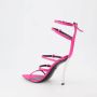 Versace Pumps van leer met enkelbandjes Pink Dames - Thumbnail 8