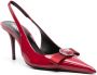 Versace Rode Kalfsleren Slingback Hakken Red Dames - Thumbnail 3