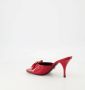 Versace Rode Lakleren Bow Hiel Muiltjes Red Dames - Thumbnail 3