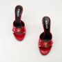 Versace Rode Lakleren Bow Hiel Muiltjes Red Dames - Thumbnail 6