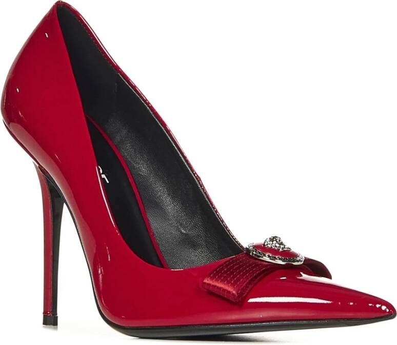 Versace Rode Lakleren Stilettohak Schoenen Red Dames