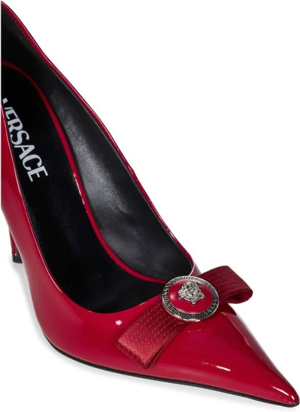 Versace Rode Lakleren Stilettohak Schoenen Red Dames