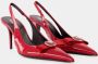 Versace Rode Strik Pumps Leer Puntig Red Dames - Thumbnail 2