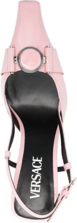 Versace Roze Patent Leren Slingback Hakken Pink Dames