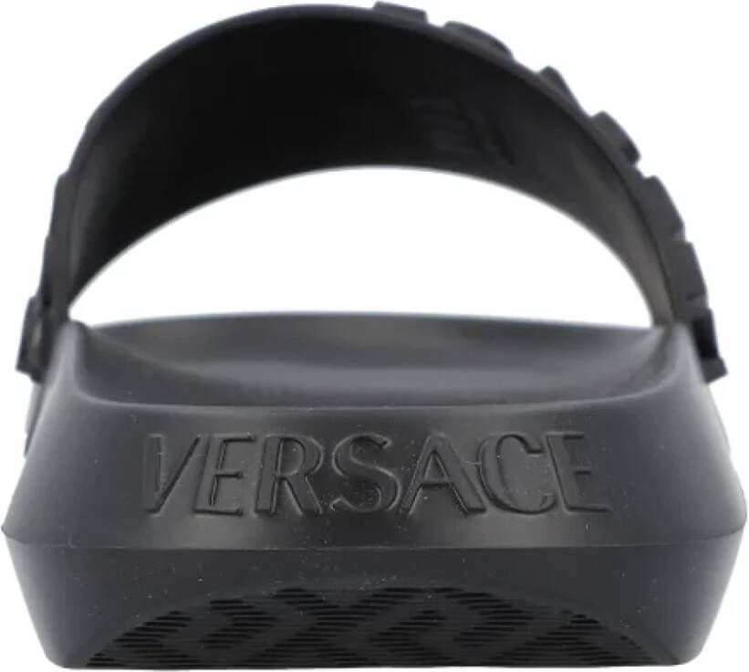 Versace Rubber sandals Black Heren