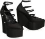 Versace Satin Platform Pump Black Dames - Thumbnail 2