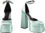 Versace Satin Schoenen Collectie Blue Dames - Thumbnail 2