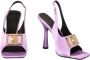 Versace Satin Schoenen Collectie Purple Dames - Thumbnail 4