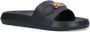 Versace Goudkleurige Medusa Open Teen Slides Black Heren - Thumbnail 2