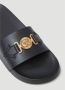 Versace Goudkleurige Medusa Open Teen Slides Black Heren - Thumbnail 10