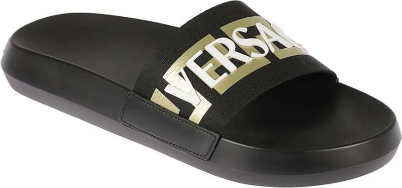 Versace Sliders Zwart Heren