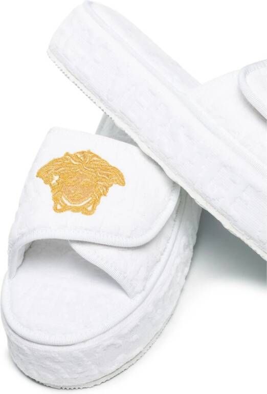 Versace Slippers Wit Unisex