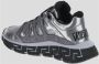 Versace Zilveren Stoffen Sneakers voor Heren Gray Heren - Thumbnail 9