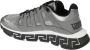 Versace Zilveren Stoffen Sneakers voor Heren Gray Heren - Thumbnail 4