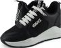 Versace Zwarte en witte kalfsleren sneakers Black Dames - Thumbnail 4