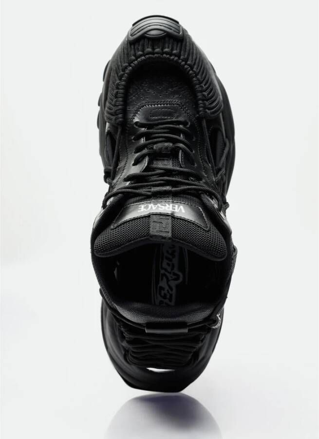 Versace Sneakers met uitsparingen en overdreven zool Black Dames