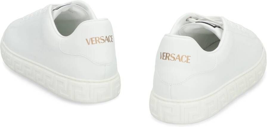 Versace Stijlvolle Greca Sneakers voor Mannen White Heren