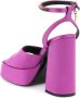 Versace Zijden satijnen sandalen voor vrouwen Purple Dames - Thumbnail 11