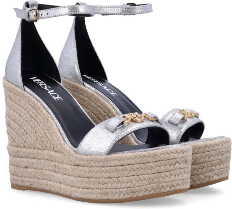 Versace Wig Espadrilles voor Vrouwen Gray Dames