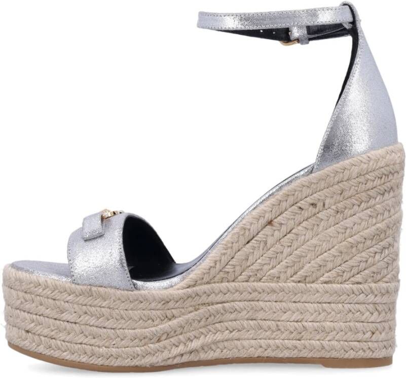 Versace Wig Espadrilles voor Vrouwen Gray Dames