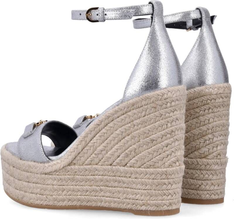 Versace Wig Espadrilles voor Vrouwen Gray Dames