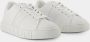 Versace Witte Katoenen Sneakers Vetersluiting Ronde Neus White Dames - Thumbnail 3