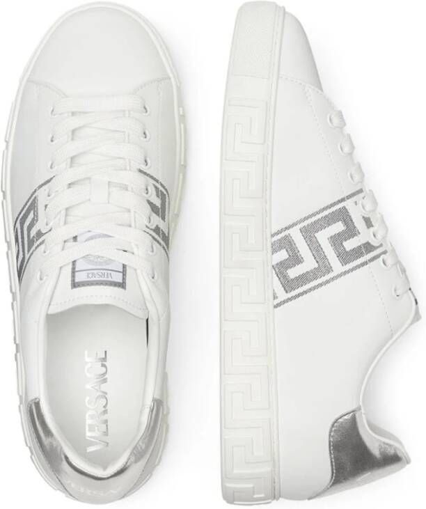 Versace Witte Sneakers met Greca Details White Heren