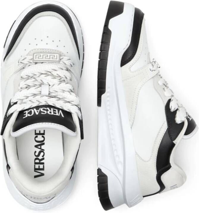 Versace Witte Sneakers met Greca Motif Logo White Dames