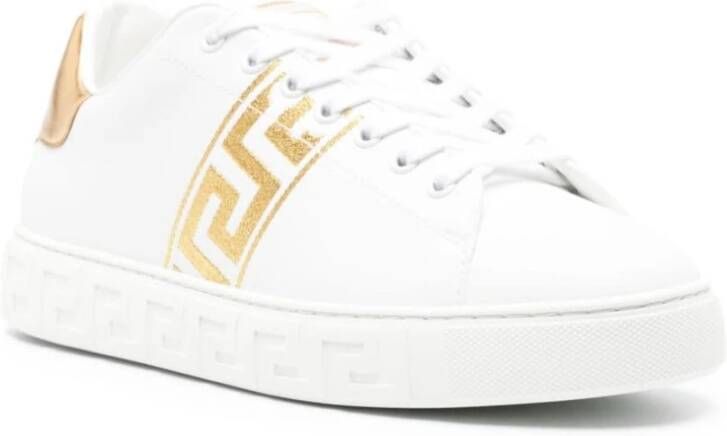 Versace Witte Sneakers met Greca Motif White Heren