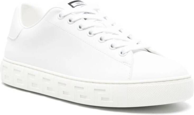 Versace Witte Sneakers met Greca Zool Detail White Dames