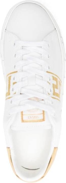 Versace Witte Sneakers met Handtekeningdetails White Dames