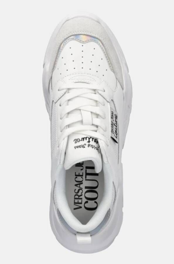 Versace Witte Sneakers met Logo Detail White Dames