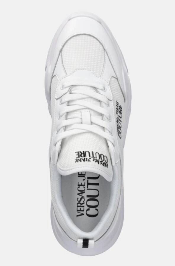 Versace Witte Sneakers met Voorsluiting White Heren