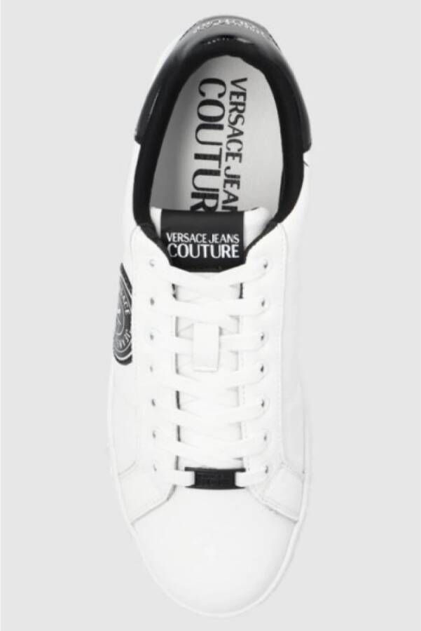 Versace Witte Sneakers met Zijlogo White Heren