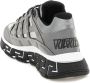 Versace Zilveren Stoffen Sneakers voor Heren Gray Heren - Thumbnail 3