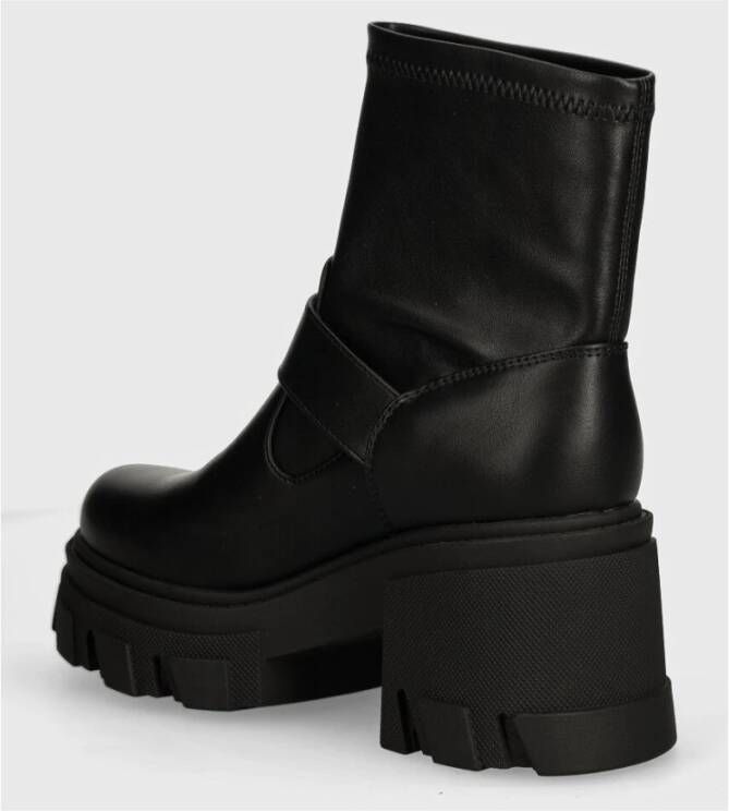 Versace Zwarte Barok Enkel Gesp Platte Schoenen Black Dames