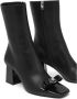 Versace Zwarte Kalfsleren Booties Black Dames - Thumbnail 3