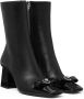 Versace Zwarte Kalfsleren Booties Black Dames - Thumbnail 4