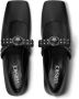 Versace Zwarte leren ballerina schoenen Black Dames - Thumbnail 5