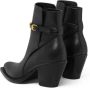 Versace Zwarte Leren Cubaanse Haklaarzen Black Dames - Thumbnail 2